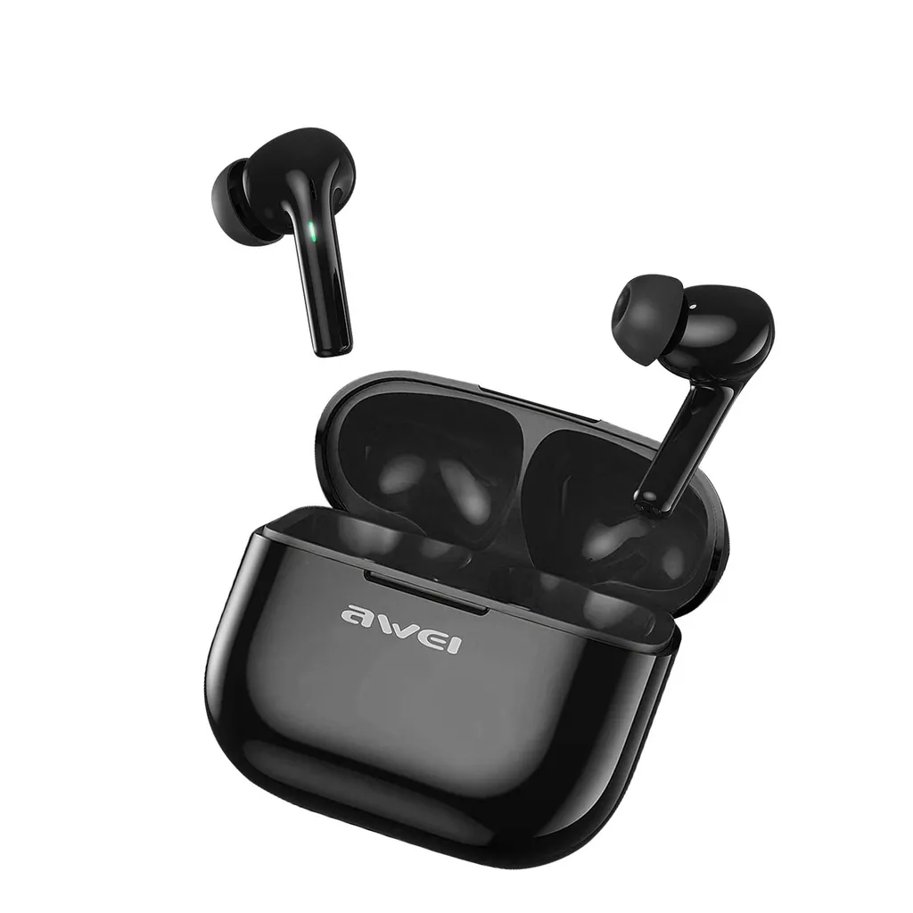 Bluetooth 5.3 Kopfhörer Schnellladen, IPX6 Wasserdicht, Awei – Schwarz 4 Bluetooth 5.3 Kopfhörer Schnellladen, IPX6 Wasserdicht, Awei – Schwarz – Bild 2