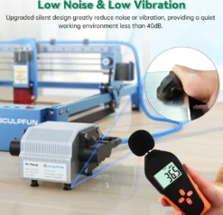 SCULPFUN 30L/Min Air Assist System Für Graviermaschinen Einstellbare Geschwindigkeit Geräuscharm+SCULPFUN Walze Roller Set -Elektronikpunkt 6299f241a43a0ee7adf27ebd6b71fcac 3