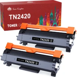 2x Toner Kingdom Kompatibel Für Brother TN-2420 TN2420 MFC-L2710DW MFC-L2750DW HL-L2350DW HL-L2730DN DCP-L2530DW