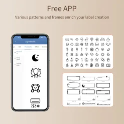 Niimbot B18 Mini-Etikettendrucker Thermotransfer-Aufkleber Barcode-Preisdrucker All-in-One BT Connect With Ribbon & PET Label Sticker Roll Kompatibel Mit Android IOS Microsoft -Elektronikpunkt 64b3327a9d5586dff30732f84e840e69