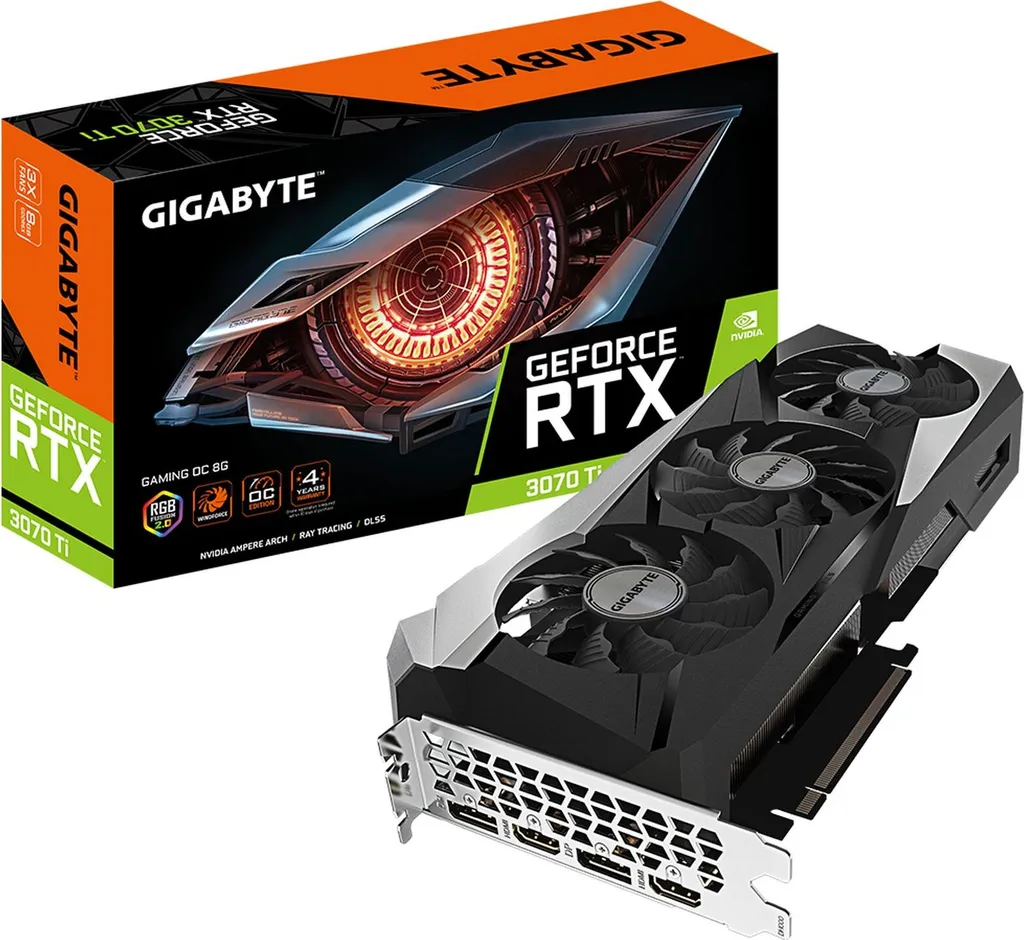 Gigabyte GV-N307TGAMING OC-8GD - GeForce RTX 3070 Ti - 8 GB - GDDR6X - 256 Bit - 7680 X 4320 Pixel - PCI Express X16 4.0 3 Gigabyte GV-N307TGAMING OC-8GD - GeForce RTX 3070 Ti - 8 GB - GDDR6X - 256 Bit - 7680 X 4320 Pixel - PCI Express X16 4.0