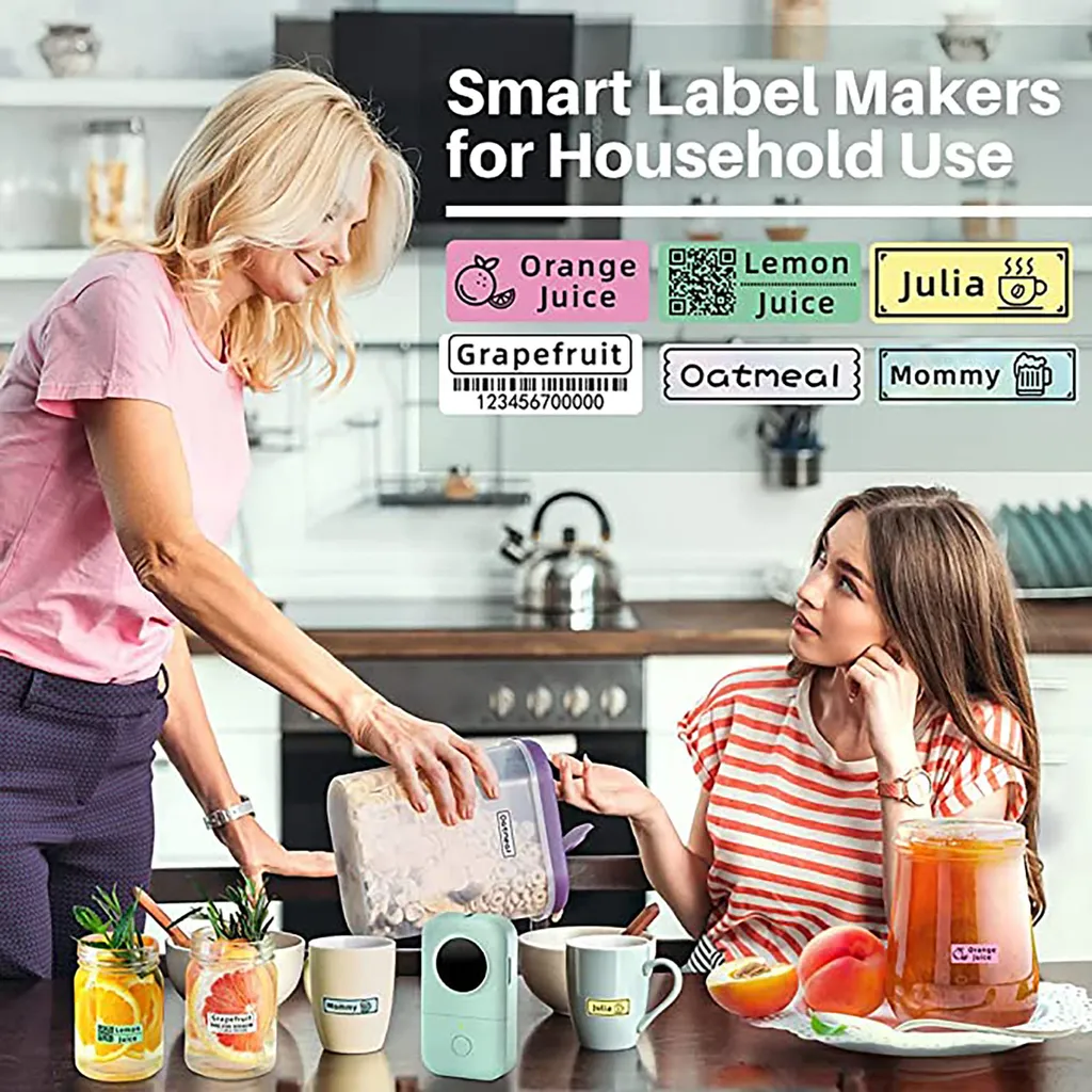 D30 Etikettendrucker Aufklebermaschine - 1 Klick Druck Thermoetikettendrucker Tragbarer, Vorgeschnittener Etikettenaufkleber, Kompatibel Mit IOS Android Für Unternehmen Zuhause Büro, Grün 6 D30 Etikettendrucker Aufklebermaschine - 1 Klick Druck Thermoetikettendrucker Tragbarer, Vorgeschnittener Etikettenaufkleber, Kompatibel Mit IOS Android Für Unternehmen Zuhause Büro, Grün – Bild 4