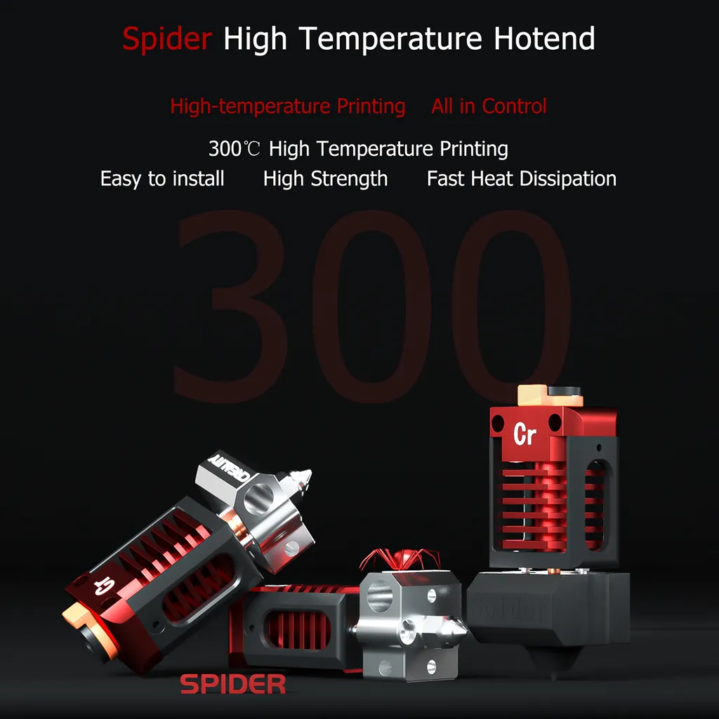 CREALITY 3D Spider Hochtemperatur-Hotend Mit Schneller Waermeableitung Fuer 3D-Drucker Ender-3 Pro/Ender-3/Ender-3 V2/Ender-5/Ender-2/CR-10 S5/CR-10/CR-20 Pro Support PLA ABS-PETG-TPU-Nylon-Filament 5 CREALITY 3D Spider Hochtemperatur-Hotend Mit Schneller Waermeableitung Fuer 3D-Drucker Ender-3 Pro/Ender-3/Ender-3 V2/Ender-5/Ender-2/CR-10 S5/CR-10/CR-20 Pro Support PLA ABS-PETG-TPU-Nylon-Filament – Bild 3