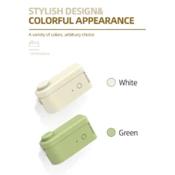 MAKEID Tragbarer Mini-Taschendrucker Thermo-Etikettendruckmaschine Drahtlose BT-Verbindung Mit 1 Rolle Etikettenpapierband Tintenfreier Druck DIY-Aufkleber Kompatibel Mit IOS Android Fuer Home Office Schulreisen -Elektronikpunkt 673fc68851d35f483aa7585787e1f518