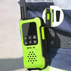 Retevis RT649P Walkie Talkie Wiederaufladbar, Wasserdichter IP67-Schwimmer, PMR 446, 16 Kanäle Lizenzfrei, LED-Taschenlampe, CTCSS/DCS VOX, Walkie Talkie-Headset Für Rettung(2 Paar, Grün) -Elektronikpunkt 695053194f491ef769ae81e83b28d6ec