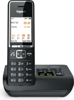 Gigaset Comfort 550A Schnurlostelefon Anrufbeantworter Headset-Anschluss Schwarz