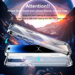 Für Apple IPhone 14 Pro Max Handy Tasche 360 Grad Full Body Etuis Hülle Mit Verstärkten Ecken -Elektronikpunkt 6a59177501a10c56e2d36d2088d27f25