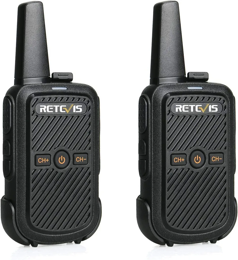 Retevis RT15 Mini Walkie Talkie, VOX-Scan, 16CH 50 CTCSS / 208 DCS, Wiederaufladbares Funkgeräte Mit Lautem Sound Und Programmierkabel, Tragbares Walkie Talkie Für Familien(Schwarz, 1 Paar) 3 Retevis RT15 Mini Walkie Talkie, VOX-Scan, 16CH 50 CTCSS / 208 DCS, Wiederaufladbares Funkgeräte Mit Lautem Sound Und Programmierkabel, Tragbares Walkie Talkie Für Familien(Schwarz, 1 Paar)