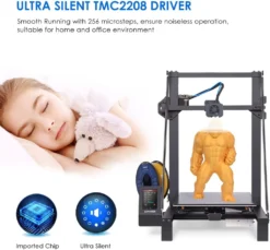 Longer Aufgerüstet LK5 Pro 3D Drucker, Verbessertes Doppelgebläse-Kit, Abnehmbare Carborundum Glasplattform, Druckgröße 300 X 300 X 400mm, Silent Motherboard, Open Source -Elektronikpunkt 6bca7c1c9a5d6120cc0a67fc0440cb17