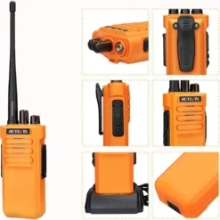 Retevis RT29 Walkie-Talkie, Funkgeräte Mit 16 Kanäle, 3200mAh-Li-Ionen, CTCSS/DCS-VOX, Scan-Alarm (3 Stück, Orange) -Elektronikpunkt 6cf5b5e974d78300a46fabf977afbaaf