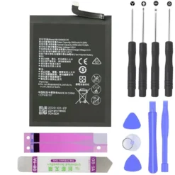 Power Akku Für Huawei P40 Lite E HB406689ECW Battery Ersatz Batterie 4000 MAh Inklusive 1x Akku Klebestreifen + Werkzeug Set + Hebelwerkzeug Aus Metall