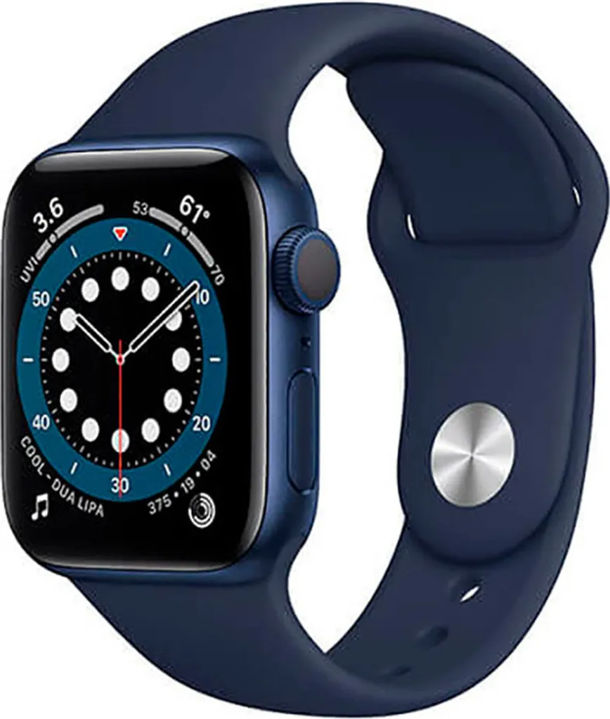 Apple Watch Series 6 GPS 40mm Aluminium Blue Sportarmband Dunkelmarine 3 Apple Watch Series 6 GPS 40mm Aluminium Blue Sportarmband Dunkelmarine