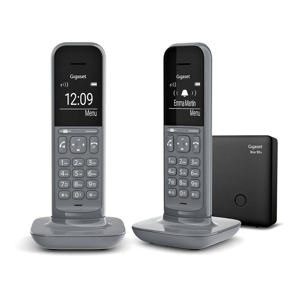 Gigaset CL390A Duo, DECT-Telefon, Kabelloses Mobilteil, Freisprecheinrichtung, 150 Eintragungen, Anrufer-Identifikation, Grau 3 Gigaset CL390A Duo, DECT-Telefon, Kabelloses Mobilteil, Freisprecheinrichtung, 150 Eintragungen, Anrufer-Identifikation, Grau