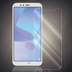 Panzer Folie Für Huawei Y6 2018 Echt Glas Display Schutz Folie Glasfolie 9H Härtegrad Schutzglasfolie