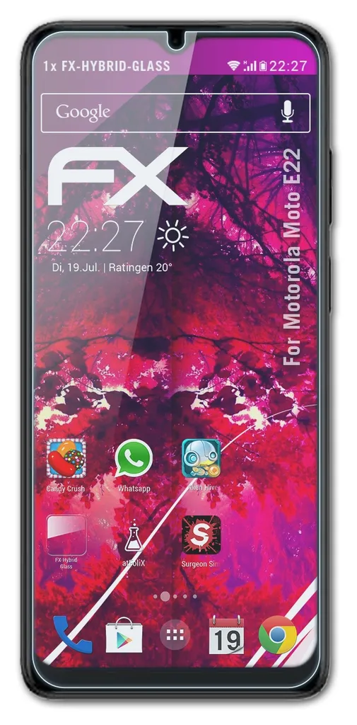 AtFoliX FX-Hybrid-Glass Panzerfolie Kompatibel Mit Motorola Moto E22 Glasfolie 4 AtFoliX FX-Hybrid-Glass Panzerfolie Kompatibel Mit Motorola Moto E22 Glasfolie – Bild 2