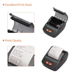 Bisofice Bondrucker Tragbarer 58 Mm Mobiler Thermodrucker Wireless BT Mini-Rechnungskartendruck Kompatibel Mit Android IOS Windows Mit 6 Thermopapierrollen Fue R Restaurant, Supermarkt, Einzelhandel, Bekleidung, Bue Ro, Kleinunternehmen -Elektronikpunkt 75094f9b68920fd46a6319b12f324c7f