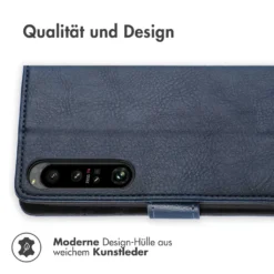 IMoshion Schutzhülle Sony Xperia 1 IV Schutzhülle Book Case Handyhülle Für Sony Xperia 1 IV - Dunkelblau -Elektronikpunkt 76bbfdfa1119c8428159cccec203b183