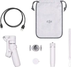DJI OM 5 Gimbal Smartphone, 3-Achsen Stabilizer, Integrierter Verlngerungsstab, Handlicher Und Faltbarer Handy Gimbal Mit ShotGuides, Vlog-Stabilisierung, YouTube & TikTok-Videos, Wei -Elektronikpunkt 76f165ccc8ff0842b103feeb666217e3