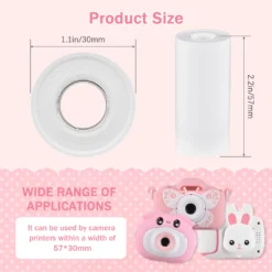 Thermopapierrolle 57 X 30 Mm Druckpapier Fuer Etikettendrucker Kinder Sofortbildkamera Nachfuelldruckpapier, Packung Mit 3 Rollen 10 Thermopapierrolle 57 X 30 Mm Druckpapier Fuer Etikettendrucker Kinder Sofortbildkamera Nachfuelldruckpapier, Packung Mit 3 Rollen -Elektronikpunkt 77f6d0d9a46a813e5d42c96e1071a8c7