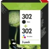 HP 302 (X4D37AE) Multipack Original Druckerpatronen 1xSchwarz, 1x Farbe Für HP DeskJet 1110, 213x, 363x, HP ENVY 452x, HP OfficeJet 383x, 465x, 52x