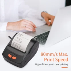 Bisofice Bondrucker Tragbarer 58 Mm Mobiler Thermodrucker Wireless BT Mini-Rechnungskartendruck Kompatibel Mit Android IOS Windows Mit 6 Thermopapierrollen Fue R Restaurant, Supermarkt, Einzelhandel, Bekleidung, Bue Ro, Kleinunternehmen -Elektronikpunkt 79c7b84fa4d28c76ce74d6b9e191df2f