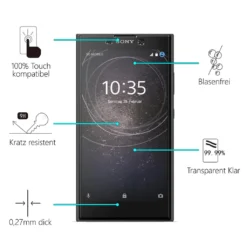 Panzerglas Für Sony Xperia L2 Glas Folie Displayschutz Schutzfolie -Elektronikpunkt 7cb0cf27f99420a8bac60641dcc0d6ec