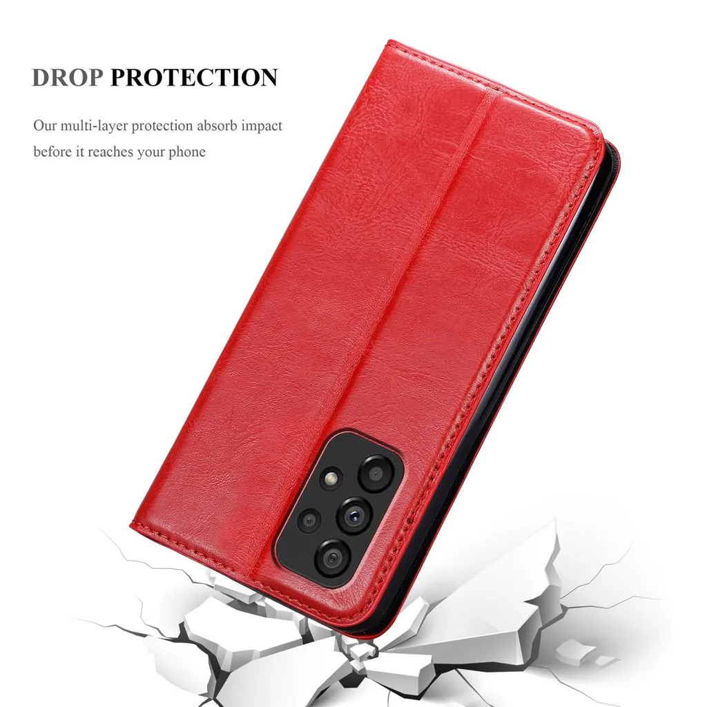Cadorabo Hülle Für Samsung Galaxy A53 5G Schutz Hülle In Rot Handyhülle Etui Case Cover Magnetverschluss 9 Cadorabo Hülle Für Samsung Galaxy A53 5G Schutz Hülle In Rot Handyhülle Etui Case Cover Magnetverschluss – Bild 7