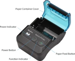 Bisofice Tragbarer 58-mm-Beleg-Thermodrucker 2 Zoll Mini Mobile Pocket Printers Mit 1 Thermopapierrolle USB & Wireless BT-Verbindung Kompatibel Mit Windows/Android/iOS Fue R Office Market Restaurant Sales Retail Shop -Elektronikpunkt 7db4ad53e9c3ee2b5c0664e3188cb291