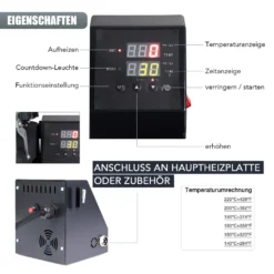 Crenex 5-IN-1 38x38cm Transferpresse T-Shirtpresse Textildruck Heißpresse Hitzepresse 15 Crenex 5-IN-1 38x38cm Transferpresse T-Shirtpresse Textildruck Heißpresse Hitzepresse -Elektronikpunkt 7e26779a4ef1bfd2d432c88da6b1f798