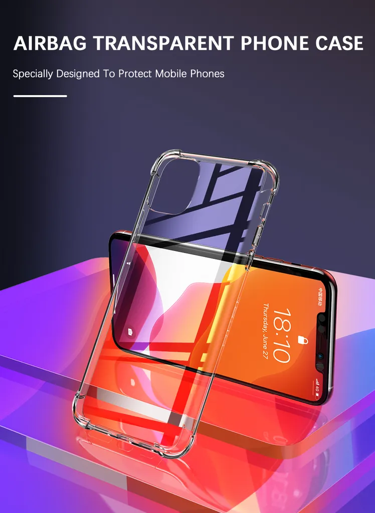 Schlanke IPhone 11-Hülle Schutzhülle Transparent / Stoßfest / Stylisch / Schlank / Unterstützt Kabelloses Laden / Hochwertiges Material 4 Schlanke IPhone 11-Hülle Schutzhülle Transparent / Stoßfest / Stylisch / Schlank / Unterstützt Kabelloses Laden / Hochwertiges Material – Bild 2