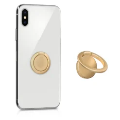 Kwmobile Smartphone Ring Fingerhalter Aus Metall - 360° Drehbare Ringhalter Handy Fingerhalterung Mit Standfunktion - Handyring Halterung Gold -Elektronikpunkt 7f6ab008c5f03ccd8f92de811c7896d4