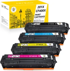 CMYBabee HP 201A Kompatible Toner Für HP 201X CF400X CF401X CF402X CF403X Color Laserjet Pro MFP M277dw M252dw M277n M277 27dw M274n (Schwarz Cyan Gelb Magenta, 4er Pack)