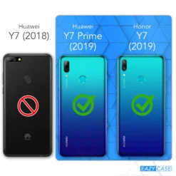 EAZY CASE Handykette Kompatibel Mit Huawei Y7 (2019) / Y7 Prime (2019) Kette, Handyhülle Mit Umhängeband, Handykordel, Schutzhülle, Kette, Silikonhülle, Silikon Cover, Schwarz Camouflage -Elektronikpunkt 80de83a874e0a7ecc6e97ab34c348d6a