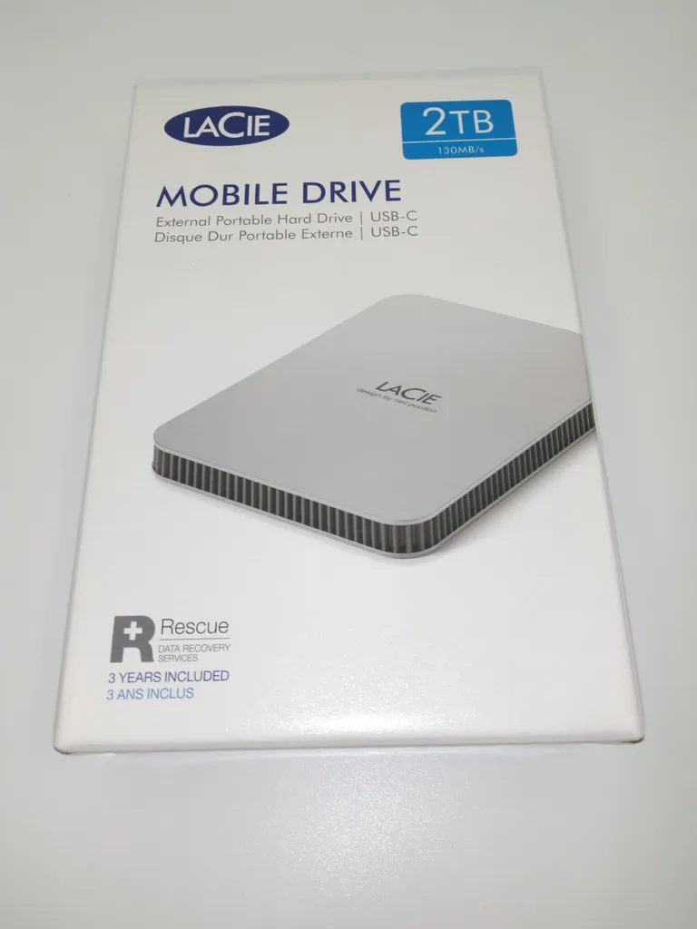 LaCie Mobile Drive 2TB Moon Silver USB 3.2 Type C 9 LaCie Mobile Drive 2TB Moon Silver USB 3.2 Type C – Bild 7