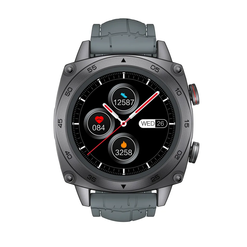 CUBOT C3 Smart Watch Herren, 5 ATM Wasserdicht 1,3 Zoll Touchscreen Schrittzähler Uhr, Uhr Mit Pulsmesser, Fitness Uhr IOS/Android Kompatibel, Fitness Tracker, TFT-LCD, BLE5.1, Grau 3 CUBOT C3 Smart Watch Herren, 5 ATM Wasserdicht 1,3 Zoll Touchscreen Schrittzähler Uhr, Uhr Mit Pulsmesser, Fitness Uhr IOS/Android Kompatibel, Fitness Tracker, TFT-LCD, BLE5.1, Grau