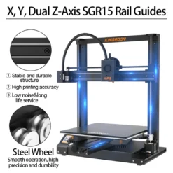 KINGROON KP5L 3D-Drucker FDM 300 X 300 X 330 Mm Druckgröße Titan-Extruder Doppel-Z-Aixs-Gewindespindel Mit Glasplattform Für 1,75 Mm Filament PLA/TPU/Holz -Elektronikpunkt 85270f600302aec25991cd22bef5212e
