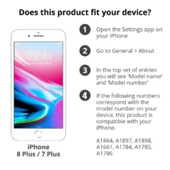 Apple IPhone 7 Plus / 8 Plus Leder Case, Schwarz -Elektronikpunkt 87f36fff642e949a46cf64012166b6da