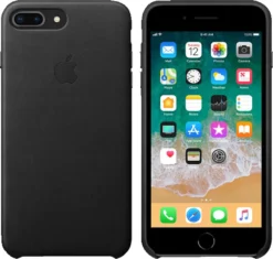 Apple IPhone 7 Plus / 8 Plus Leder Case, Schwarz -Elektronikpunkt 8841b3451f63f69a38884edfa2878be3