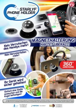 Starlyf Phone Holder - Handy-Halterung, Handyhalterung Für Auto Mit Magnet - Aus Der TV Werbung -Elektronikpunkt 889001e4b44ef9b4f98b655b7226e6cc
