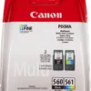 Canon® Canon PG-560 / CL-561 Multipack - 2er-Pack - Schwarz, Farbe (Cyan, Magenta, Gelb) Canon -Elektronikpunkt 88ae2c11026eac991457835f1485c05d