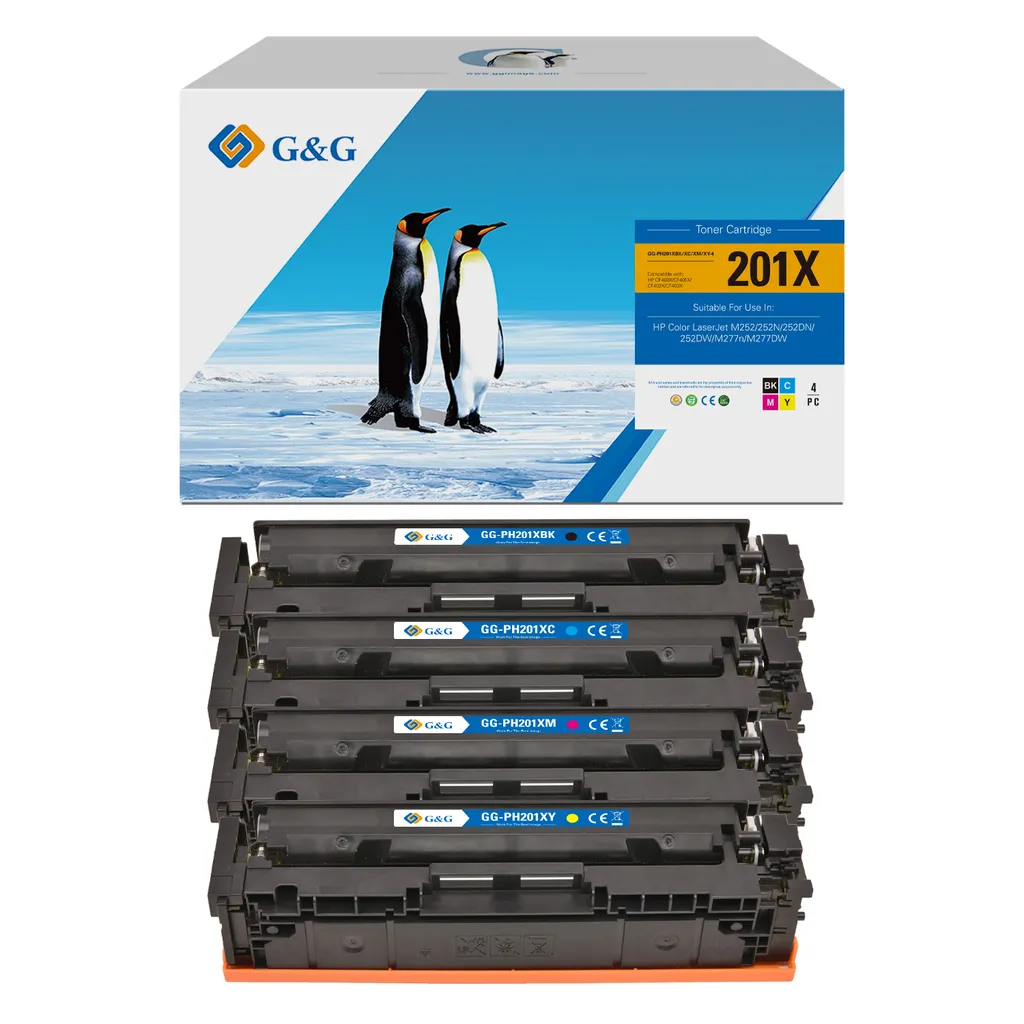 G&G Toner Alternative Für HP 201X (CF400X-CF401X-CF402X-CF403X) Multipack - Hohe Kapazität Eigenmarke 3 G&G Toner Alternative Für HP 201X (CF400X-CF401X-CF402X-CF403X) Multipack - Hohe Kapazität Eigenmarke