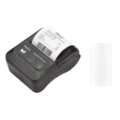 Bisofice Tragbarer 58-mm-Beleg-Thermodrucker 2 Zoll Mini Mobile Pocket Printers Mit 1 Thermopapierrolle USB & Wireless BT-Verbindung Kompatibel Mit Windows/Android/iOS Fue R Office Market Restaurant Sales Retail Shop