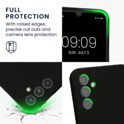 Kwmobile Hülle Kompatibel Mit Samsung Galaxy A34 5G - Hülle Silikon Gummiert - Handyhülle - Handy Case In Schwarz -Elektronikpunkt 8c1a65653fb8c61ff8d9d99529054b21