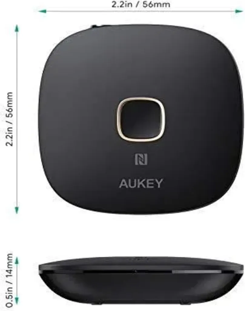 AUKEY BR-C16, Bluetooth 4.1 Empfänger, NFC-fähiger Drahtloser Audio-Adapter Mit Freisprecheinrichtung Für Heim- Und Auto-Audiosystem 5 AUKEY BR-C16, Bluetooth 4.1 Empfänger, NFC-fähiger Drahtloser Audio-Adapter Mit Freisprecheinrichtung Für Heim- Und Auto-Audiosystem – Bild 3