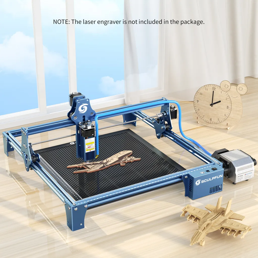 SCULPFUN Air Assist Nozzle Kit (mit 220V, 30L/Min Luftunterstützung), Für S9 90W SCULPFUN Graviermaschinen,5W Optischer Leistung Gravier Maschine(EU Plug) 14 SCULPFUN Air Assist Nozzle Kit (mit 220V, 30L/Min Luftunterstützung), Für S9 90W SCULPFUN Graviermaschinen,5W Optischer Leistung Gravier Maschine(EU Plug) – Bild 12