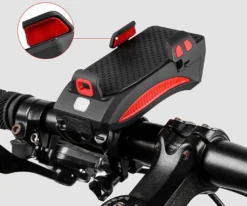 Fahrrad Handyhalterung Mit LED Lampe Universal Bike Halterung Smartphone Lenker Halter Für Handy Smartphone 360° Drehbar Schwarz Motorrad Scooter IPhone Samsung Retoo -Elektronikpunkt 8f83bda587ca5edfdb2984e88cc0034b