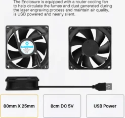 TWO TREES Staubdichte Schutzbox 800 X 800 X 400 Mm Mit Entlüftung Feuerfest Staubdicht Rauschunterdrückung PVC-Gehaeuse Für TS2 Und Die Meisten -Elektronikpunkt 8f93a966b96f6d25f97fab9bab066734