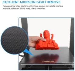 Longer Aufgerüstet LK5 Pro 3D Drucker, Verbessertes Doppelgebläse-Kit, Abnehmbare Carborundum Glasplattform, Druckgröße 300 X 300 X 400mm, Silent Motherboard, Open Source -Elektronikpunkt 908644c283808c8ea4ffd21110944800