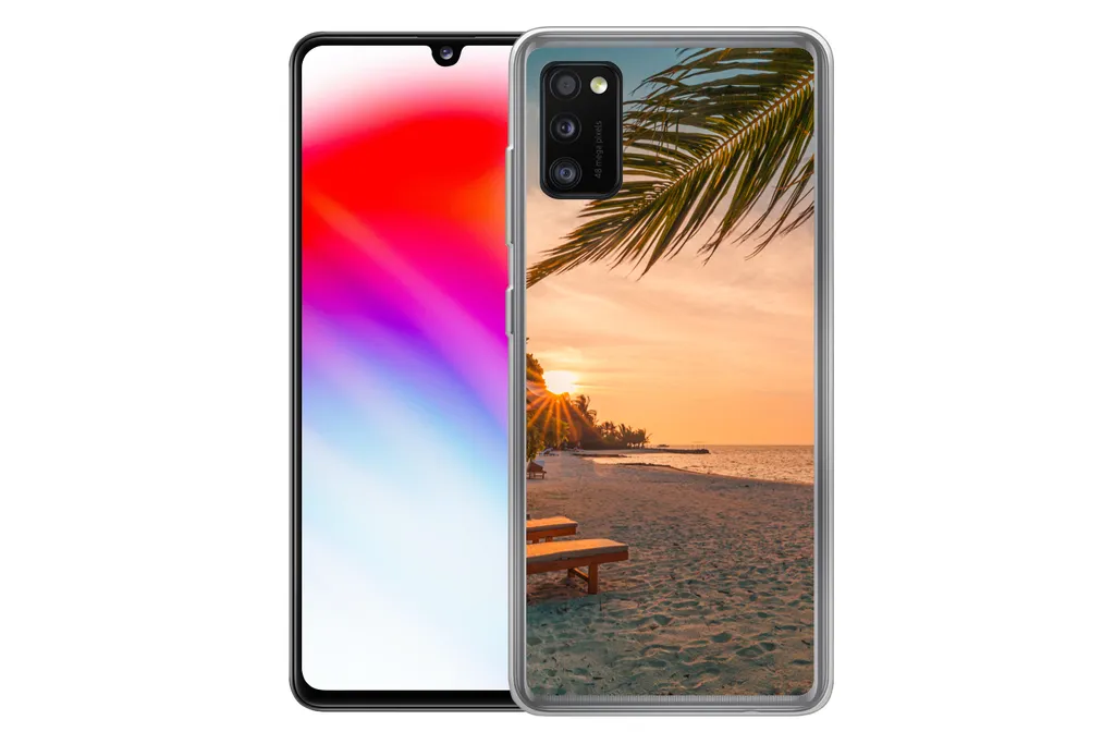 MuchoWow® Handyhülle Schutzhülle Hülle Für Samsung Galaxy A41 Strand - Strandkorb - Sonnenuntergang Silikon Softcase Handy Hülle - Mobiltelefon 4 MuchoWow® Handyhülle Schutzhülle Hülle Für Samsung Galaxy A41 Strand - Strandkorb - Sonnenuntergang Silikon Softcase Handy Hülle - Mobiltelefon – Bild 2