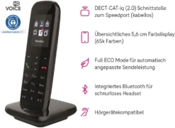 Telekom Speedphone 52 DECT-Telefon Anrufer-Identifikation Schwarz -Elektronikpunkt 91c798a7a1c05b04eea02d57c69c3329